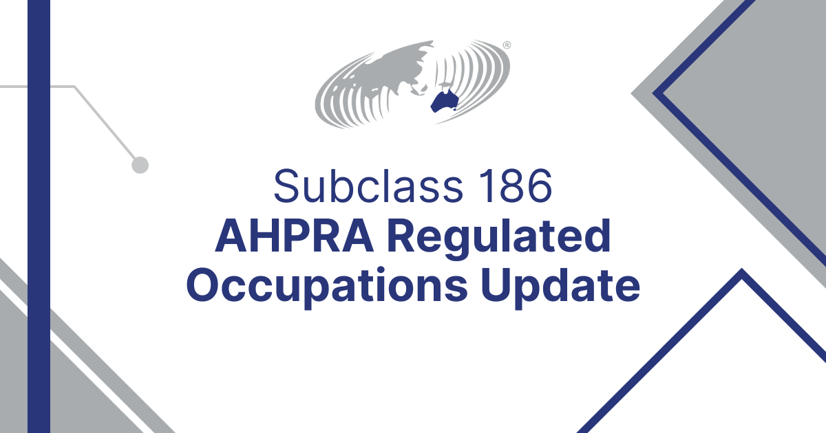 Australian Department of Home Affairs Announces New Policy Changes for AHPRA-Regulated Occupations